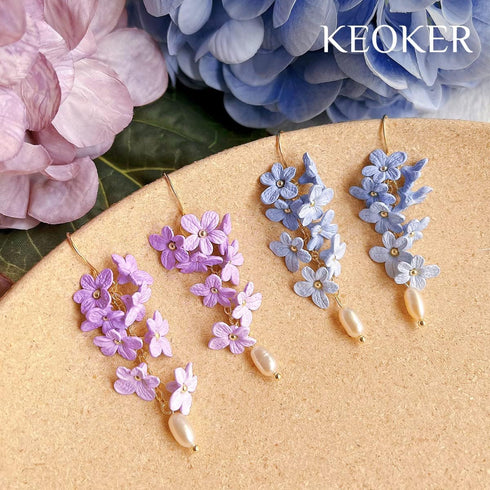 Keoker Mini Lavender Polymer Clay Earrings Molds -Mini petals Polymer Clay Cutters and Molds, Perfect for Jewelry Making and Earring Lovers, Mini ...