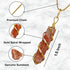 Sunstone Crystal Necklace Pendant For Women, Gold Wire Wrapped Dainty Minimalist Healing Crystal Necklaces For Men Kids Unisex Necklace Jewelry Wi...