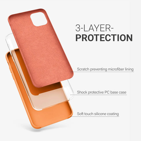 kwmobile Case Compatible with Apple iPhone 11 Pro Max Case - TPU Silicone Phone Cover with Soft Finish - Fruity Orange...