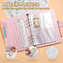 100 Envelopes Saving Challenge Binder, A5 Money Saving Budget Binder with Cash Envelopes - Savings Challenges Book to Save $5,050 - Pink...