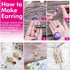 Earring Making Kit, Shynek 2343pcs Earring Making Supplies with Earring Hooks, Jump Rings, Earring Posts, Earring Backs and Jewelry Pliers Tools f...