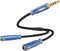 MillSO 3.5mm 4 Pole TRRS Audio Splitter Cable Nylon Braided Stereo Aux Splitter for 2 TRRS Headset to PC Laptop PS4 Xbox Smartphone - 1 FT...