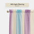 ACHIM Spectrum Rod Pocket Panel Window Curtain - 50 Inch Width, 63 Inch –Length Lilac/Turquoise, Semi-Sheer & Machine Washable Soft Polyester Drap...
