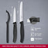 Victorinox Swiss Classic Set with Peeler, 3 Pieces Paring Knife, Set of 3, Black, 6.7113.31...