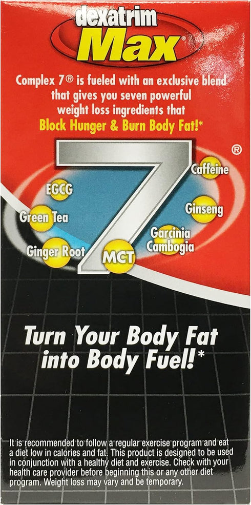 Stacker 2 Dexatrim Max Complex-7 | Lose Weight & Burn Fat w/ Seven Healthy Ingredients Designed to Boost Energy & Reduce Hunger,60 Capsules...