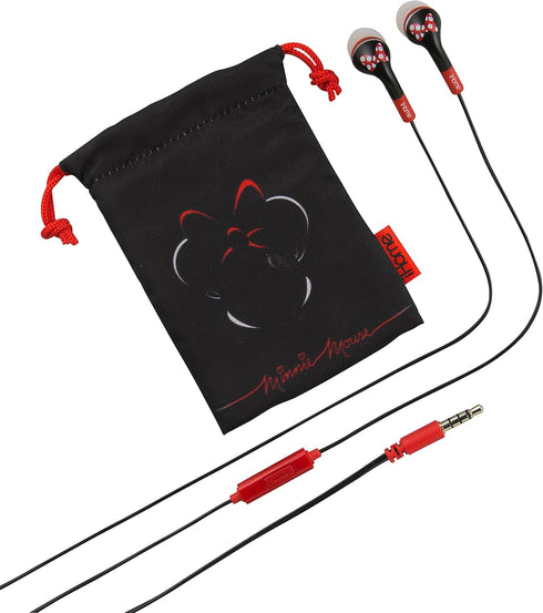 Minnie Mouse Noise Isolating Earphones with Pouch, DI-M15ME.FXV2...