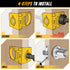 KATA 1-3/8" - 1-3/4" Door Lock Installation Kit with Large Chip-Clearance Slots, Door Lock Hole Saw for Deadbolts and Locksets for Wooden Doors wi...