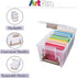 ArtBin Semi Satchel Portable Craft Organizer with 3 Dividers - Clear Plastic Storage Case for Art & Craft Supplies...