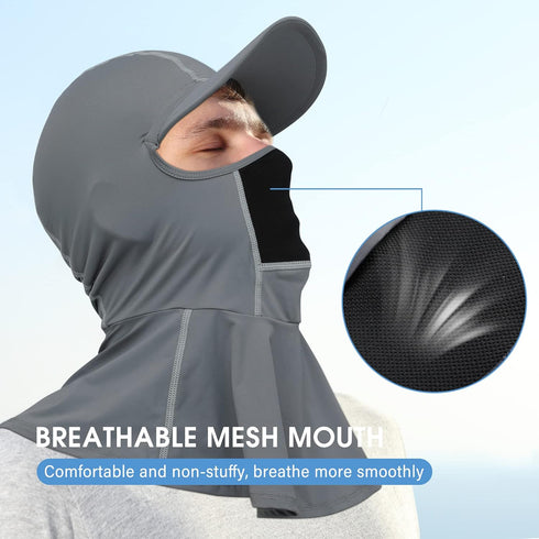 Balaclava Full Face Mask Summer for Sun Protection Breathable Long Neck Covers for Men Women Cycling Fishing…...