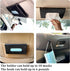 Car Sun Visor Tissue Box Holder,Dermasy Hanging Car Sparkly Crystal PU Leather Napkin Case Holder Bling car Accessories for Women and Ladies (Blac...