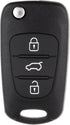 SCITOO Key Fob Shells Case 2010 2011 for Kia for Soul 2.0L 0 (1 PCS) 3 buttons...