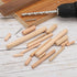 PATIKIL 1/4 Wooden Dowel Pins, 200 Pcs M6x25mm Wood Dowel Pins Hardwood Pegs Fluted Groove Easy Insertion for Crafts Furniture Door Art...
