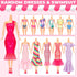 46 Pcs Doll Clothes and Accessories Kit, Including 2 Princess Gowns 4 Fashion Dresses 2 Tops 2 Pants 2 Bikini Swimsuits 10 Shoes 10 hangers 15 Jew...