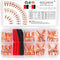 Copper Wire Lugs AWG12 10 8 6 Gauge Wire Connectors, SQQHXX Heat Shrink Set, with 30Pcs Battery Cable Ends Ring Terminals Connectors and 30Pcs Hea...
