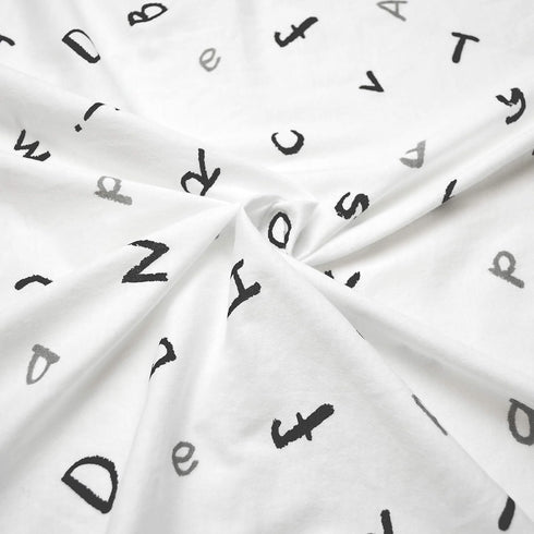 American Baby Company 15" x 33" Fitted Bassinet Sheet, Printed 100% Natural Cotton Jersey Knit, Alphabet, Soft Breathable, for Boys and Girls (Pac...