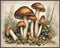 Posterizer 1 pcs- A group of mushrooms in the jungle print-Floral Botanical Art-Kitchen & Bar Art- Gift for Men Women Entrepreneur Teens-Living Ro...