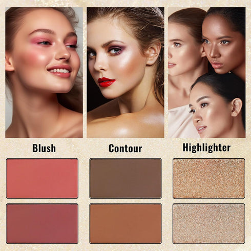 UCANBE Eyeshadow Makeup Palette 86 Colors, Matte Black Grey Silver Smokey Goth Eye Shadows+Chunky Pressed Glitters+Bright Colorful Neon Shades+Ros...
