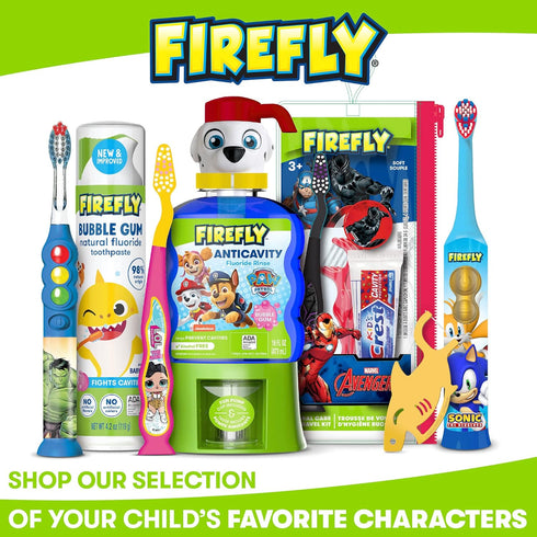 FIREFLY Transformers Sonic Toothbrush with 3D Cover, Soft, Ages 3+...