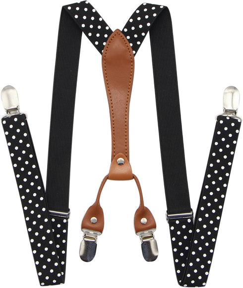 Suspenders & Bowtie Set- Men's Elastic X Band Suspenders + Bowtie For Wedding, Formal Events...