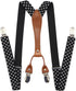Suspenders & Bowtie Set- Men's Elastic X Band Suspenders + Bowtie For Wedding, Formal Events...