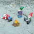 4Pcs Miniature Garden Gnome Set, Wizard Gnome 3D Dwarves Fairy Garden Gnome Statue Kit, Mini Outdoor Sculpture Garden Figurine Decoration for Lawn...