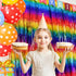 Sparkly Rainbow Foil Fringe Curtain Metallic Streamers Tinsel Party Backdrop Decorations for Birthday Gay Pride Day Graduation Wedding Engagement ...