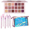UCANBE Makeup Kit for Women & Teens,18 Colors Nude Eyeshadow +7pcs Soft Makeup Brushes + Pink Cosmetic Bag Makeup Sets, Shimmer Matte Glitter Make...