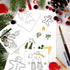 24 Pcs Christmas Stencils for Painting On Wood, Small Christmas Stencils Reusable Snowflake Santa Claus Christmas Tree Drawing Painting Stencils f...