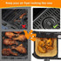 Air Fryer Liner for Ninja DZ201 DZ071 DZ401 DZ550 100PCS Food Grade Parchment Disposable Air Fryer Paper Liners Air Fryer Accessories Rectangle Ba...