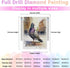 5D DIY Diamond Painting,Paint by Diamonds for Adults,?Pigeon Diamond Painting Paint with Diamonds Round for Gift,Gem Art Craft Home Wall Decor 12x...