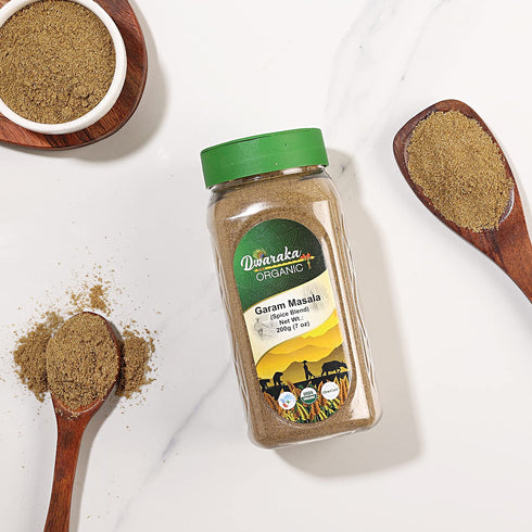 Dwaraka Organic - Garam Masala Powder, 7oz, Healthy, Organic, Non GMO, All Natural...