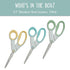 ECR4Kids ELR-13206 Cutting Edge Ultra-Grip 8.5" Precision Stainless Steel Scissors - Heavy Duty for Offices, Home, School, 8.5" Scissor, Assorted...
