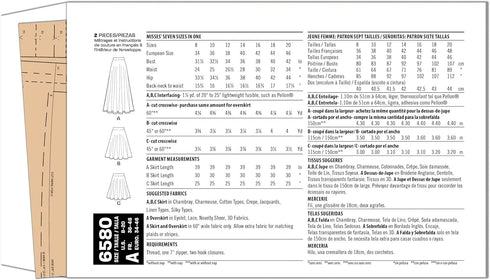 New Look Misses' Circle Skirt Sewing Pattern Packet, Design Code S9441, Sizes 8-10-12-14-16-18-20, Multicolor...