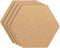 PATIKIL 9x8" 1/4" Thick Cork Board Tiles, 4 Pack Self Adhesive Hexagon Bulletin Board Display Corkboard for Floor Wall Home Office Classroom DIY, ...