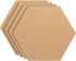 PATIKIL 9x8" 1/4" Thick Cork Board Tiles, 4 Pack Self Adhesive Hexagon Bulletin Board Display Corkboard for Floor Wall Home Office Classroom DIY, ...