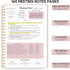 Meeting Notebook For Work Organization - Work Planner Notebook With Action Items, Agenda Planner For Note Taking, 160Pages (6.9" X 9.9") Project P...