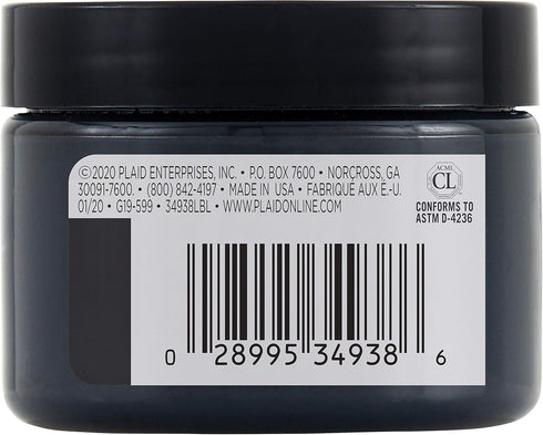 FolkArt 34938 Design Crème Paint, Classic Black, 3 oz, 3 Fl Oz (Pack of 1)...