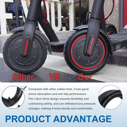 8.5 Inches Scooter Inner Tube, 50/75-6.1 Inflated Inner Tubes for Hiboy S2 Xiaomi M365 Pro 2 Gotrax GXL V2, 8 1/2 Thicken Rubber Wheels for Gas Sc...