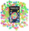 Glow in The Dark Stars and Moon Stickers for Ceiling - 200pcs 3D Luminous Adhesive Stars Create Realistic Starry Sky - Room Decor for Kids Bedroom...