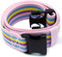 Gait Belt with Plastic Buckle Transfer and Walking Aid with Belt Loop Holder for Assisting Therapist, Nurse, Home Care - 60" L x 2" W (Rainbow)...