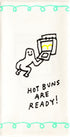 Blue Q Dish Towel, Hot Buns are Ready (Featuring Cartoon tushy, Bum, Fanny). 100% Cotton, Funny and Functional, Screen-Printed in Rich Vibrant Col...