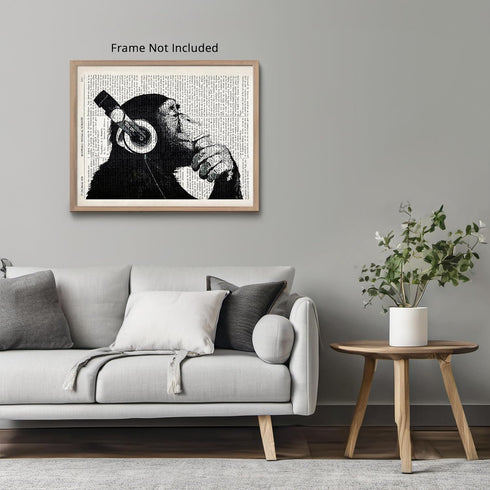 Posterizer 1 pcs-Dahlias Flowers Dictionary Wall Art-Floral Botanical Art-Retro Art-Gifts for Women-Decor for Home & Office- unframed wall art...