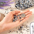 Black White Assorted Glass Seed Beads Kit Small Rondelle Pony Tube Bugle Beads Crystal Embroidery Beads for Crafts DIY Friendship Bracelets Jewelr...