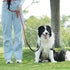 NTR Dog Leash Long, Pet Leash with Upgrade Swivel Lockable Hook & Ergonomic Padded Handle, Reflective Bungee Red Nylon Dog Leash for Walking, Hunt...