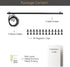 You Have Space WAJER Picture Hanging Kit with 24 Magnetic Clips for Pictures, Polaroids, Kids Crafts and Artwork, Metal Black...