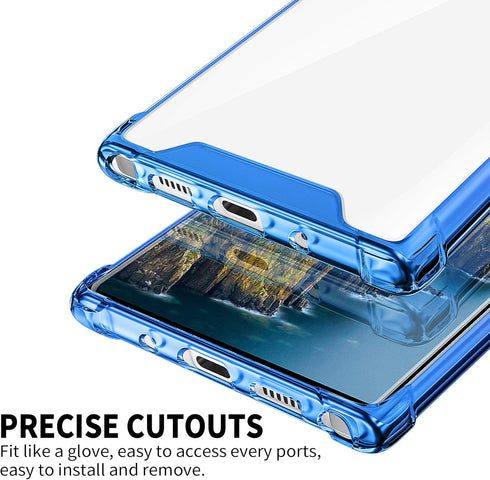 SALAWAT Galaxy Note 10 Case, Clear Galaxy Note 10 Case Cute Gradient Slim Phone Case Cover Reinforced TPU Bumper Shockproof Protective Case for Sa...