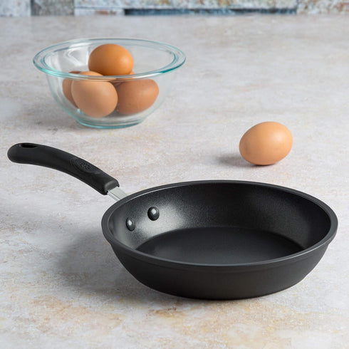 Ecolution Symphony Multipurpose Forged Reinforced Ergonomic Cool-Touch Silicone Handle, Dishwasher Safe, Nonstick, Fry Pan - 8 Inch, Grey...