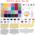 Newlibery 1258Pcs 6mm Glass Beads for Bracelet Making Kit,20 Colors Crystal Jewelry Bead,Craft DIY Set with Elastic String,Charms,Rings,Gift for G...