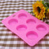 X-Haibei Round Guest Basic Soap Lotion Bar Silicone Mold Dia. 2 inch,Height 0.7 inch per Cavity 2oz per Cell...