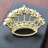 Princess Queen Crown Brass Micro Pave Cubic Zirconia Brooch Pin Jewelry for Women Bridal Wedding Gifts...